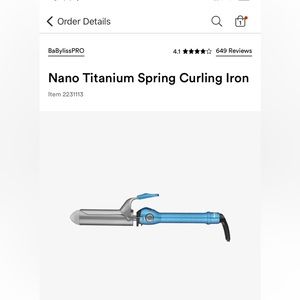 Nano BaByliss Pro Curling Iron